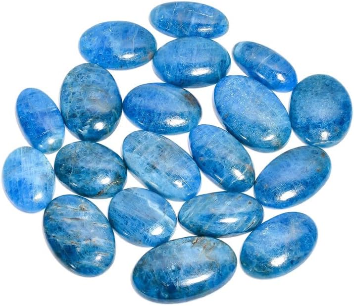 Natural Gemstone- Healing Crystals for DIY Jewelry Making -Loose Natural Cabochon -Perfect for Crafting Unique Jewelry Designs (5 pcs, 25-35 mm)