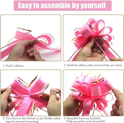 Miniatura 6 de 6 lazos para envolver regalos, lazos de Phnom Penh, para cesta de regalo, caja de regalo, decoración de embalaje de caja de regalo, Navidad, día de