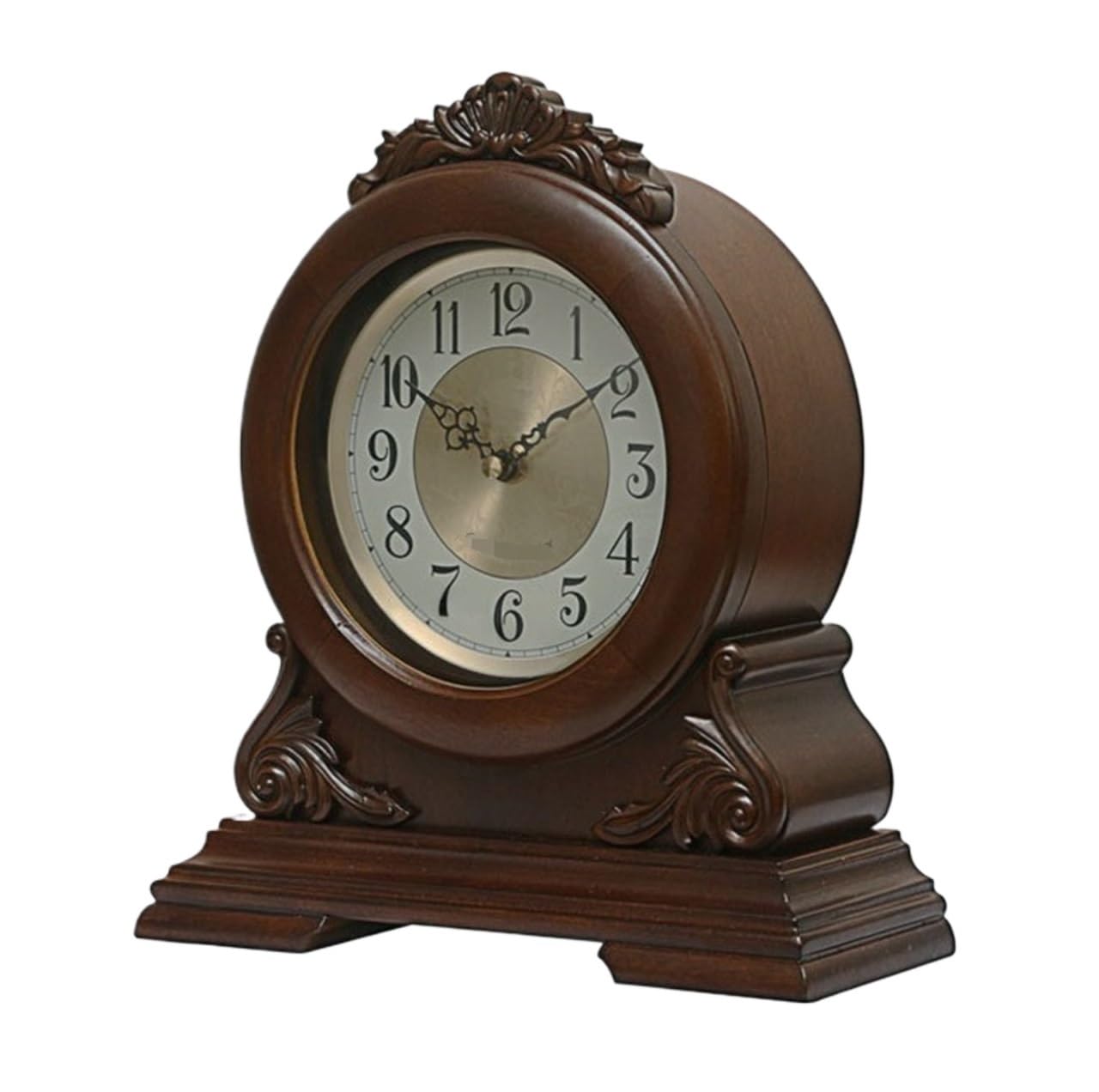 VHdryEDT Vintage Mantel Clock Fireplace Desk Clocks Table Decor Retro Clock Battery Operated For Fireplace Mantel Living Room Office Easy To Read