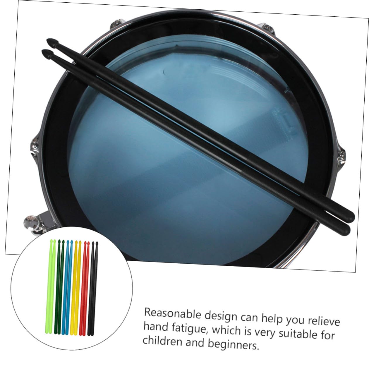Baguettes de Batterie en Nylon 5 Paires, Accessoires de Percussion