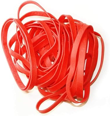 CanDo Red Rubber Bands, Latex-Free, 25 Count