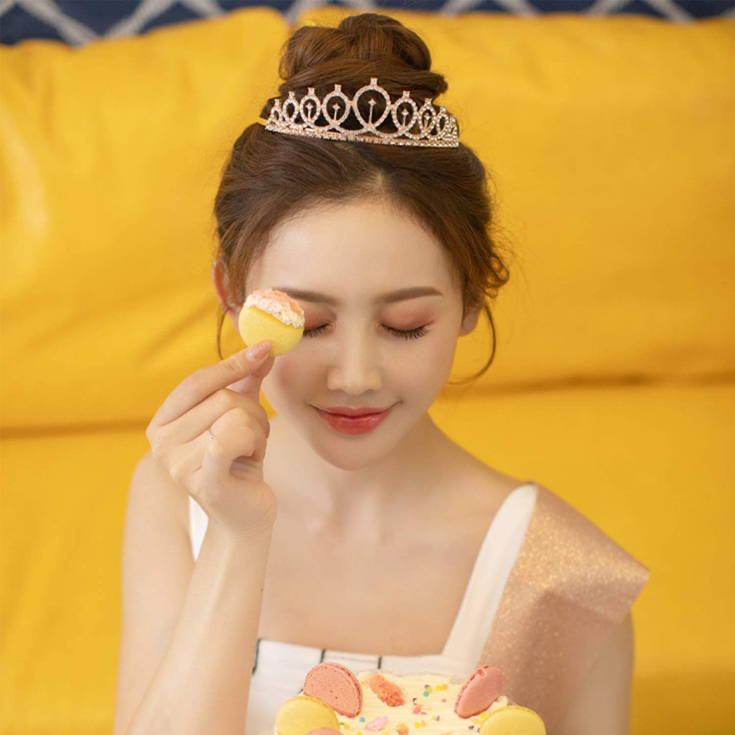 Mädchen Prinzessin Krone & Schärpe Set - Silber Diadem Mit Strass Für Geburtstagsparty