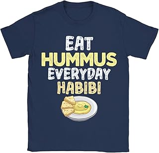 EAT Hummus Every Day Habibi TEE, Hummus Day T-Shirt Hoodie Sweatshirt V-Neck Tank top for Men Women Kids