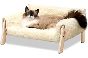 Indoor Cats Wooden Elevated Heart to Tail Luxury Pet Sofa