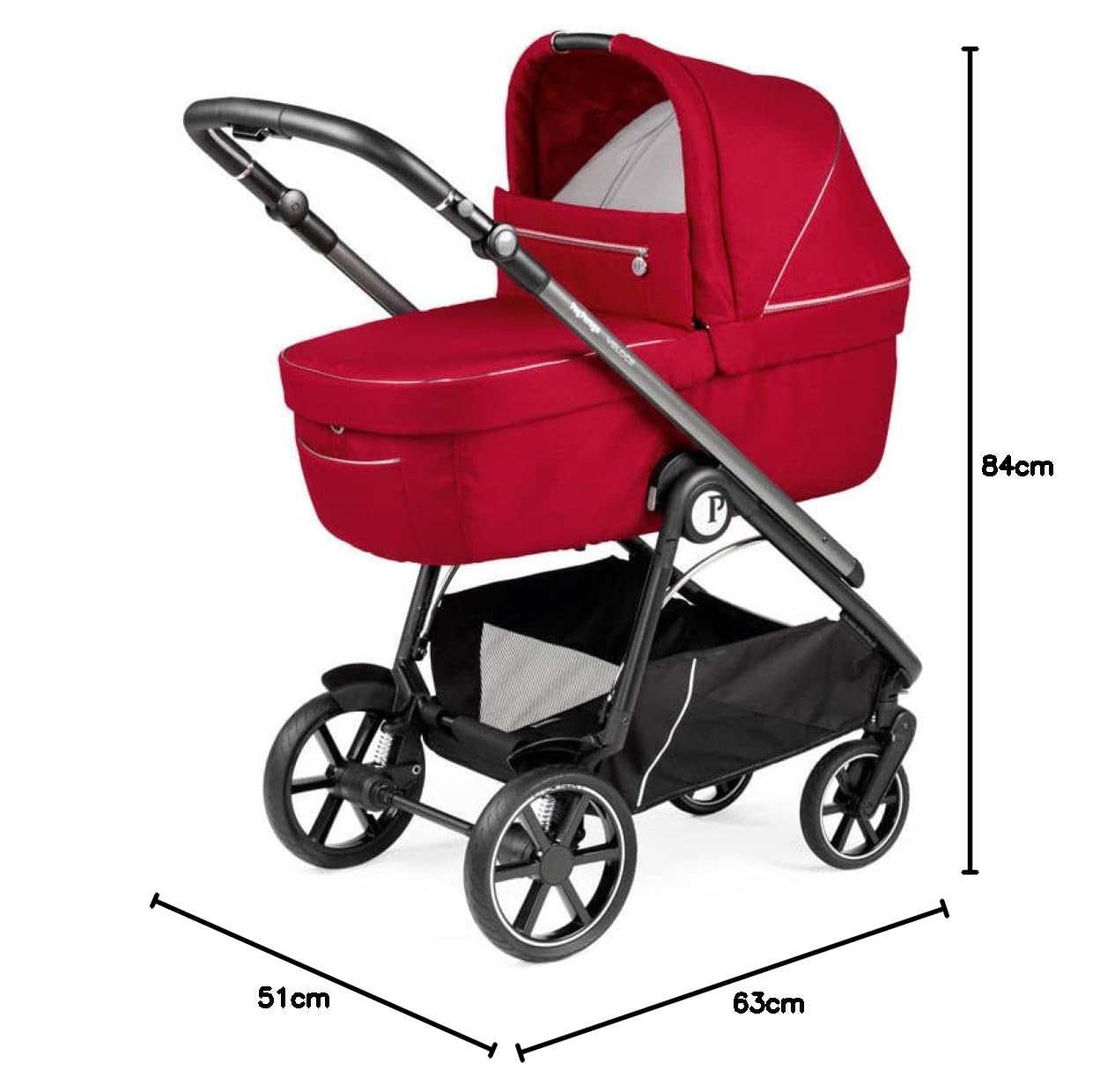 Peg Perego reiswieg Culla Grande Red Shine