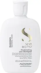 Alfaparf Milano Semi Di Lino Diamond Shampoo - Mais brilho e maciez - Sem sulfato – Para todos os tipos de cabelos - Seguro em cabelos coloridos - Sem parabenos e parafina - Qualidade profissional de salão 250ml