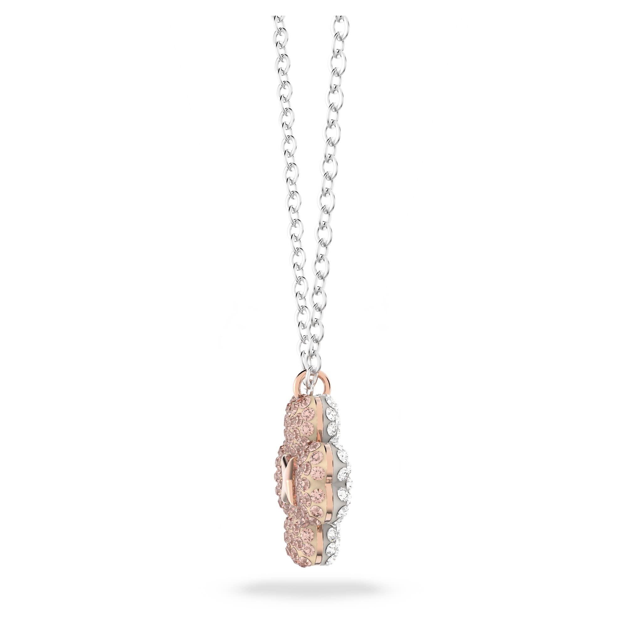 Swarovski Latisha Flower Necklace, Earrings, and Bracelet Crystal Jewelry Collection, Rose Gold Tone & Rhodium Tone Finish