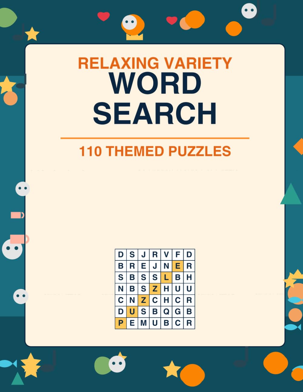 Relaxing Variety Word Search: 110 Themed Puzzles