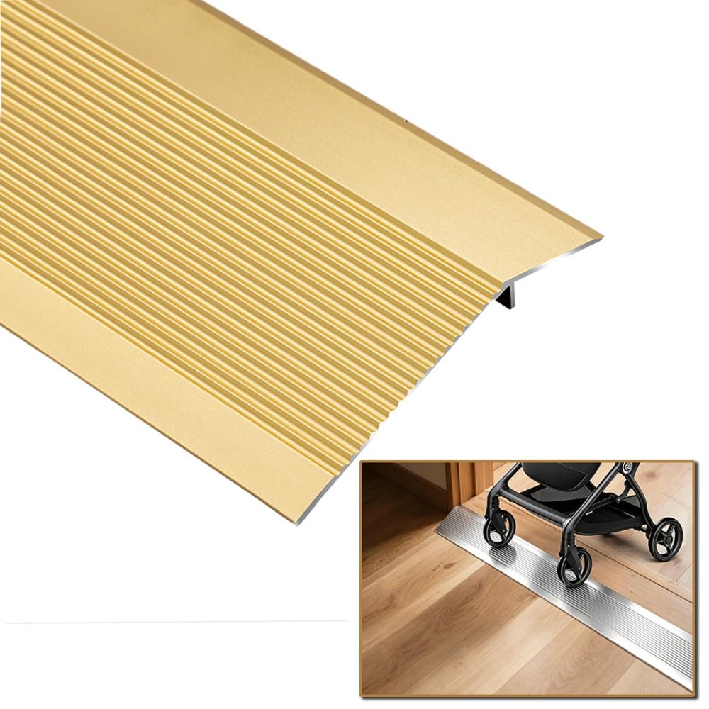 SIPIURIUIK Floor Transition Strip Aluminum Threshold Ramps For Doorway