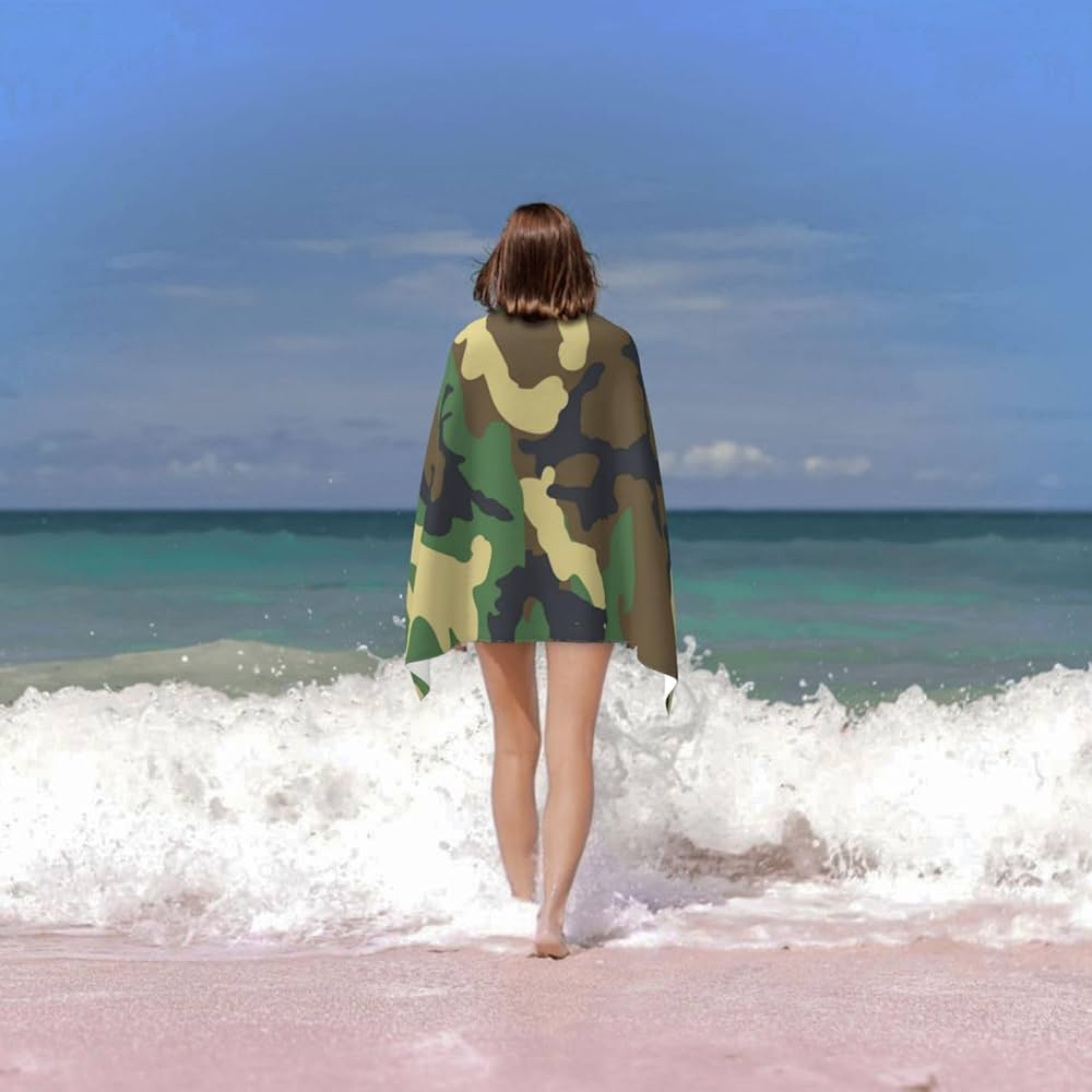 ☆美品☆ SUPREME 大判 バスタオル カモフラ柄 Amazon｜迷彩柄 カモフラージュ バスタオル マイクロファイバー