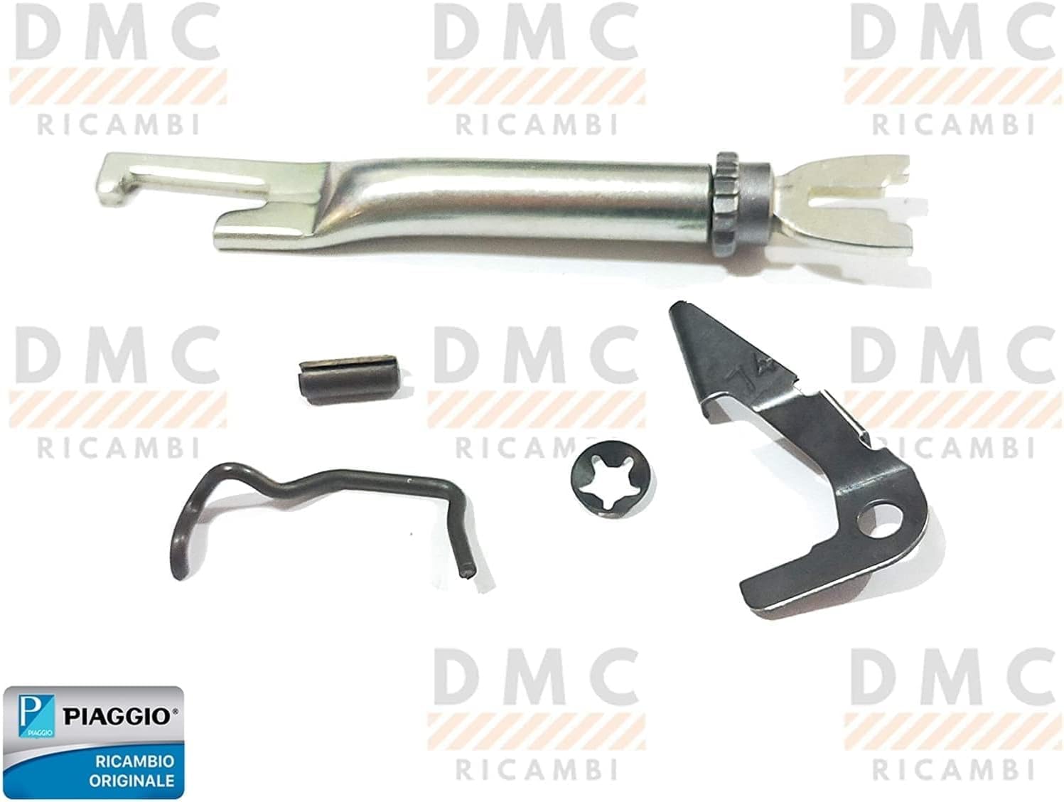 KIT REGISTRO RECUPERO GANASCE CEPPI FRENO FRENI LATO SINISTRO SX PER PIAGGIO QUARGO TUTTI I MODELLI - PIAGGIO APE 703-602 - APE CAR - APE POKER ORIGINALE PIAGGIO.