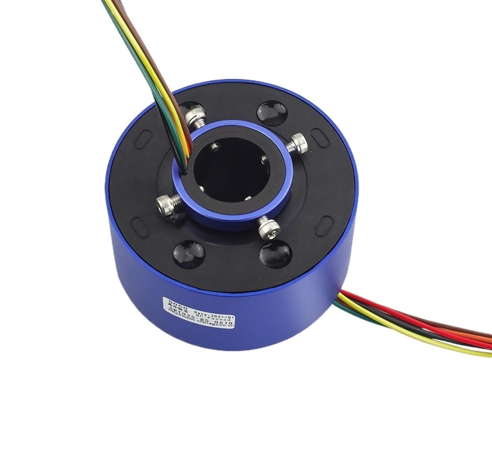 Pierścienie ślizgowe Pierścień ślizgowy z otworem przelotowym 25,4 mm 6 obwodu 10 A elektryczny pierścień pierścień kolektora pierścień przewodzący elektryczny
