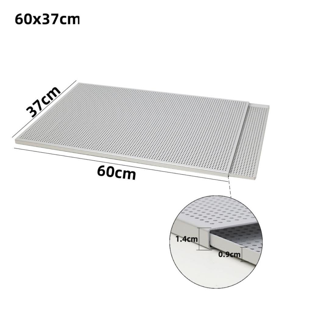 Bandeja para Hojaldre de Aleación de Aluminio Perforada, Gruesa, Resistente, Multiusos, para Postres, Estilo Francés.