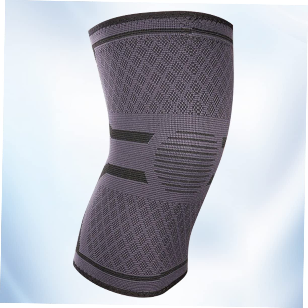 FOMIYES 1pair Silicone Knee Pads Elastic Breathable Knitted Knee Protectors for Running Cycling and Sports Activities Grey Xl for Enhanced Comfort and Support