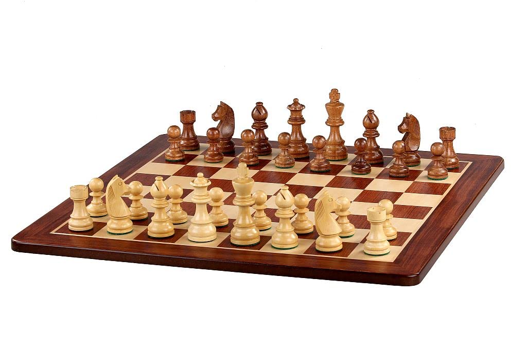 Piezas de Ajedrez de Madera de Acacia Staunton nº5, Ideal para Aficionados y Clubes, Piezas de Ajedrez, Juego de Ajedrez de Madera