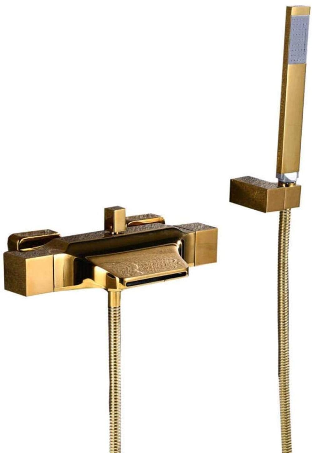 Robinet de baignoire cascade orné de deux poignées pour un spa à la maison