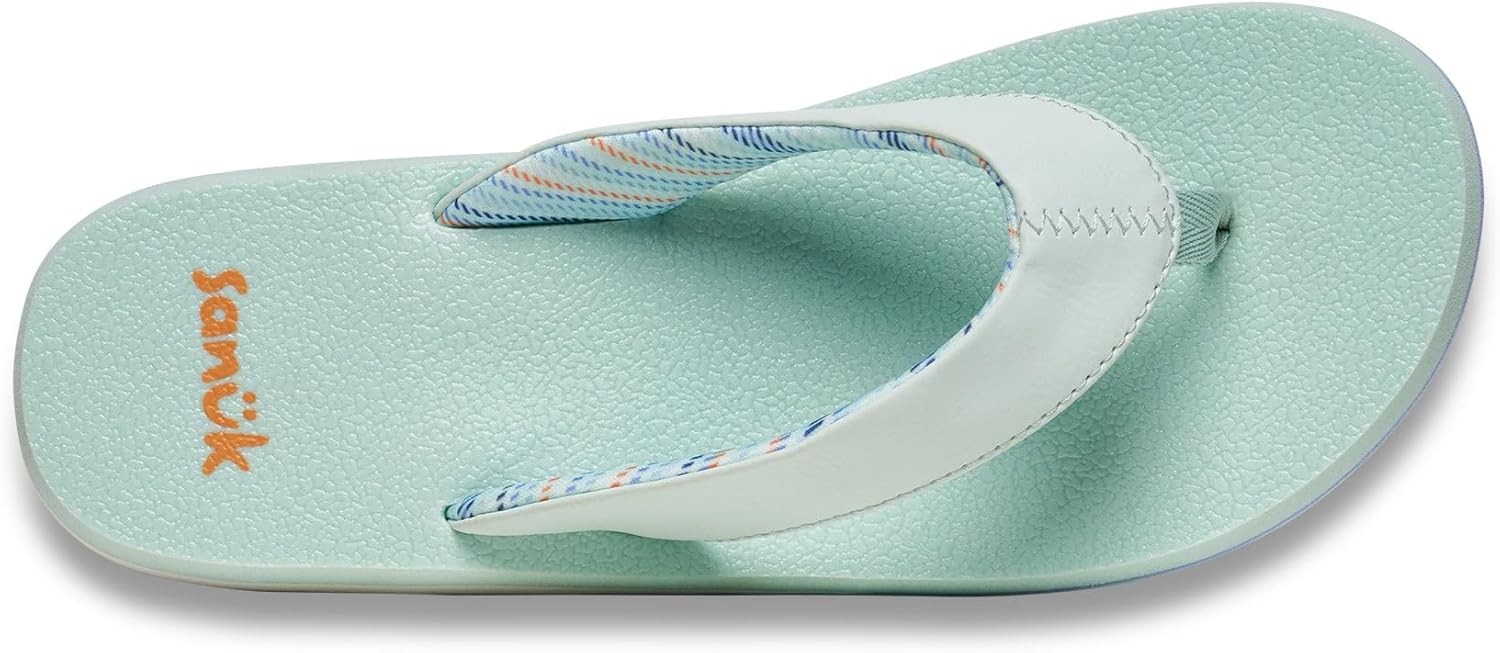 Sanuk Yoga Mat II | Flip Flops for Women | Yoga Sandals For Women | Women's Beach Sandals | Memory Foam Footbed