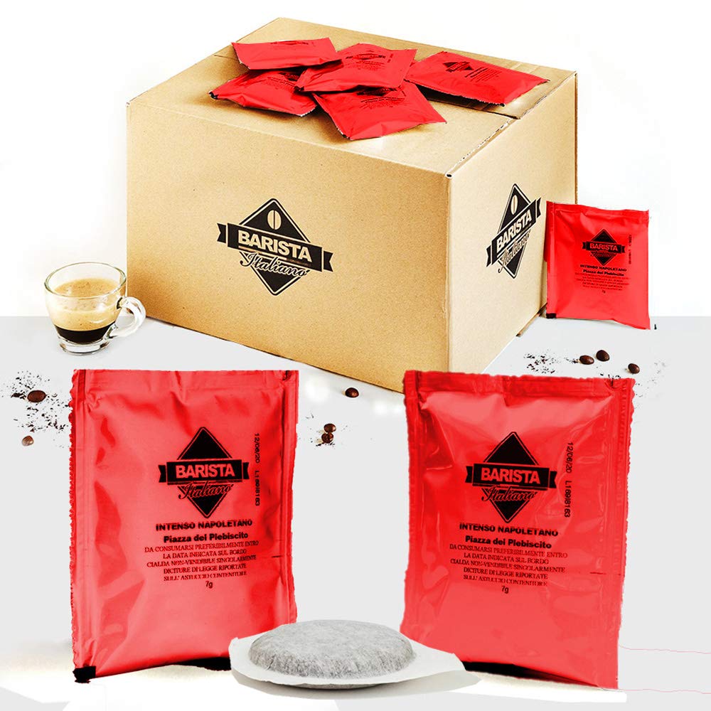 Barista Italiano 80 ESE Coffee Paper Pods 44mm (INTENSO NAPOLETANO, 80 Sachets)