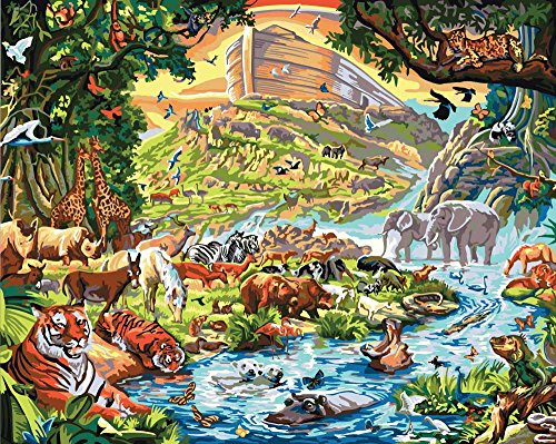 Plaid Creates Plaid Paint by Number Kit, Noah's Ark, , Size 16 20-Inch