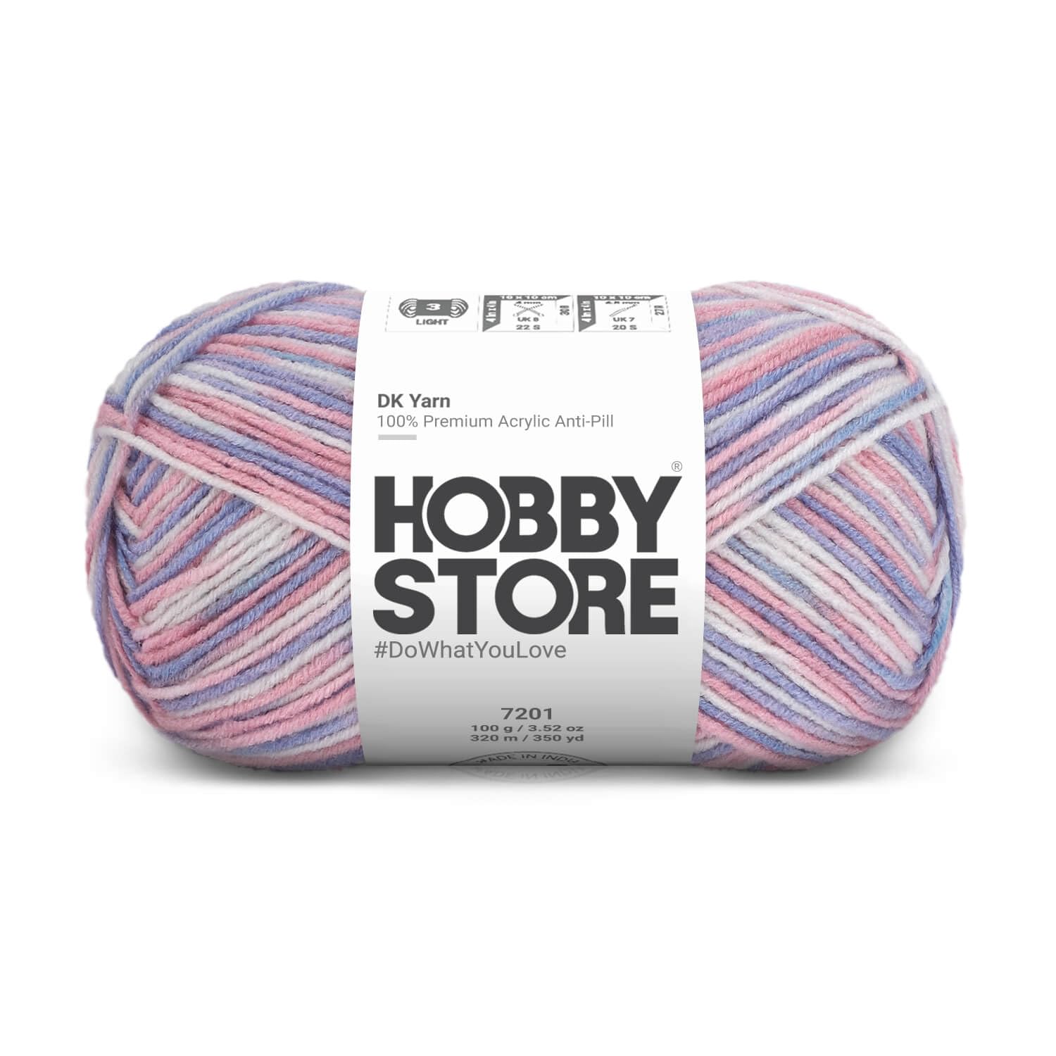 DK Multi Yarn – Anti-Pill Acrylic Multicolor Yarn for Knitting & Crochet Garments, Blankets & Accessories (100 g / 320 m) - Multi-Color 7205 | Magic Needles-image-17