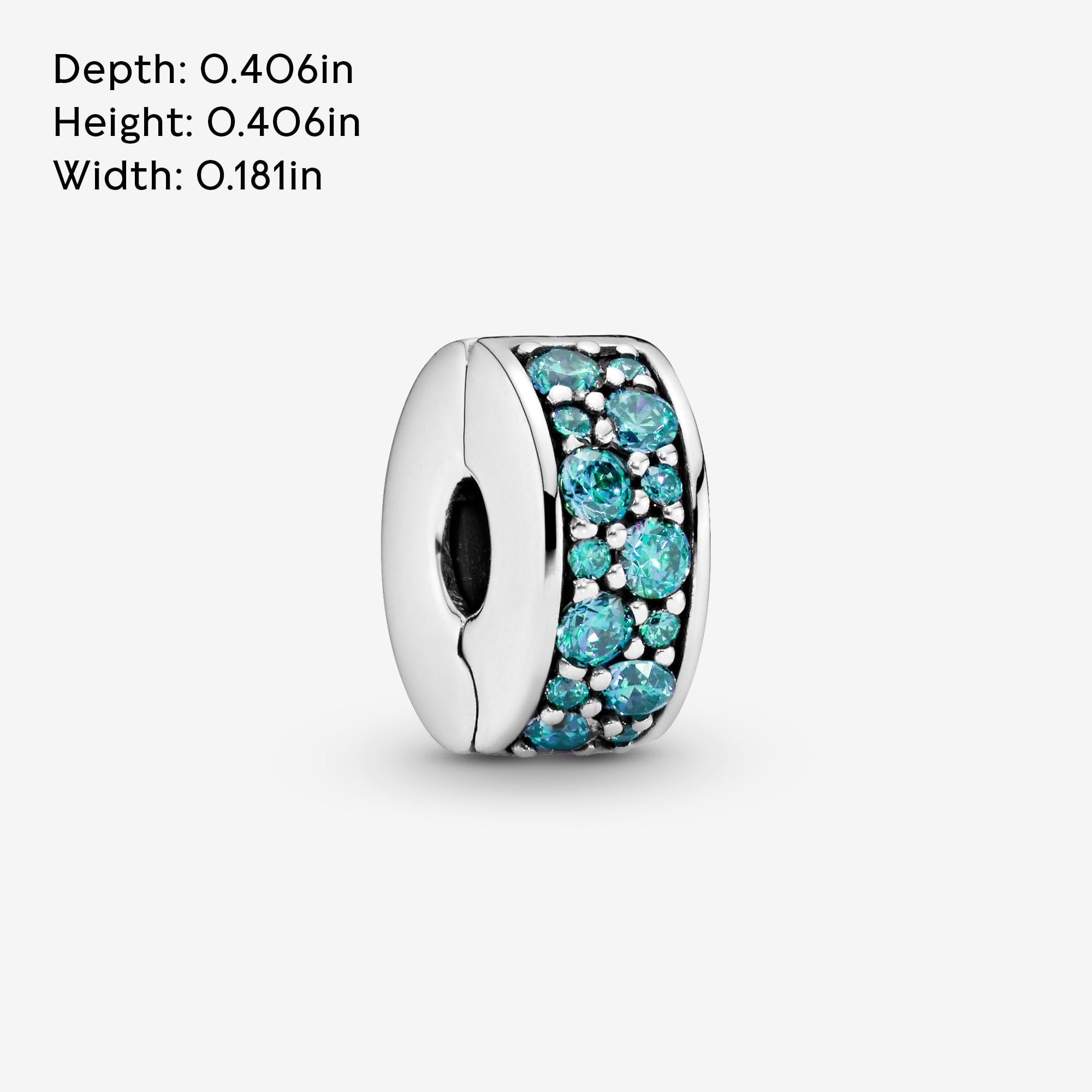 Pandora Colour Clip-Charm, Pavé