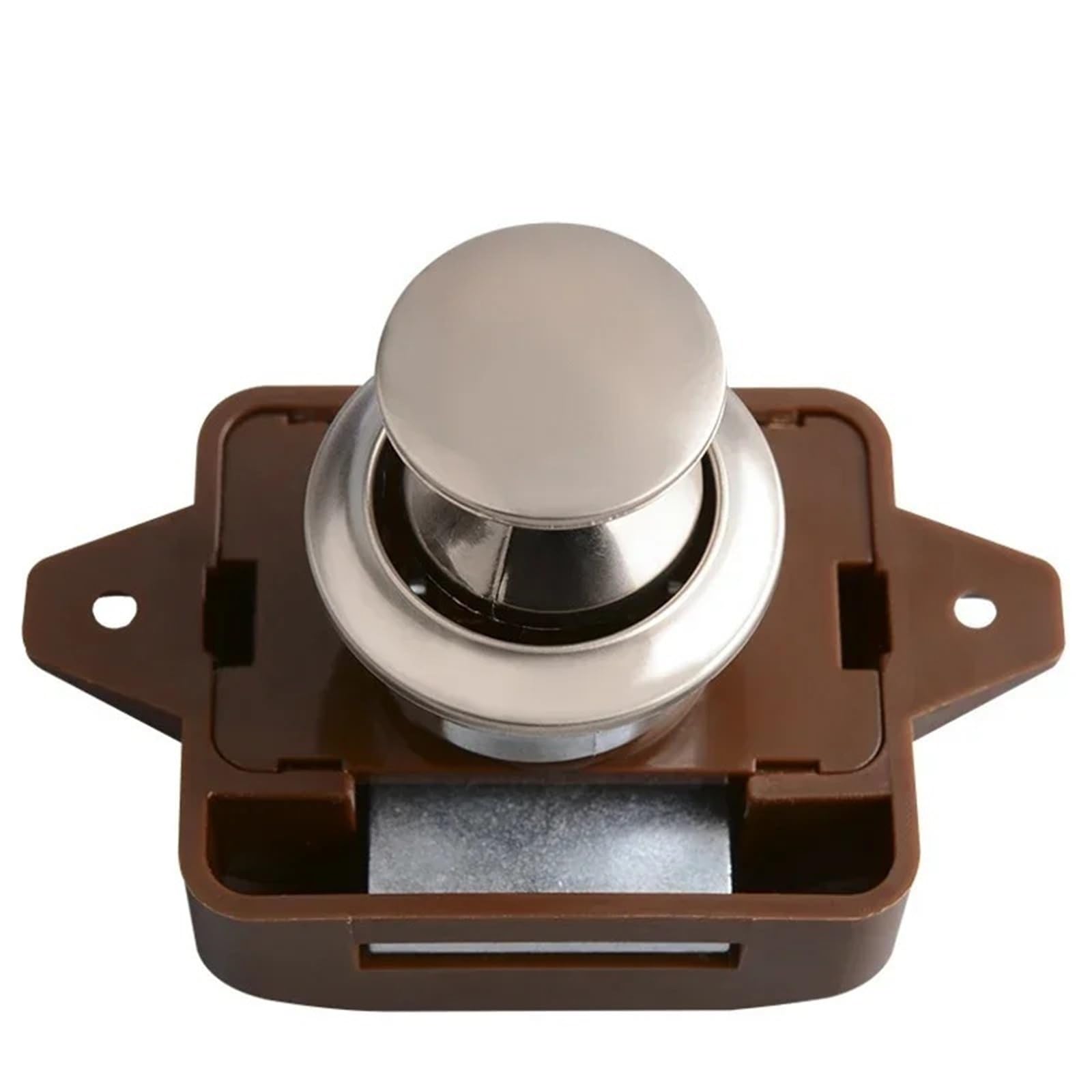 WQGQPXOB Push Button Cinet Lock for RV Caravan Motorhome Cupboard Hospital Furniture Locks Latch ZS02 G1 1Pcs(1 pcs BN)