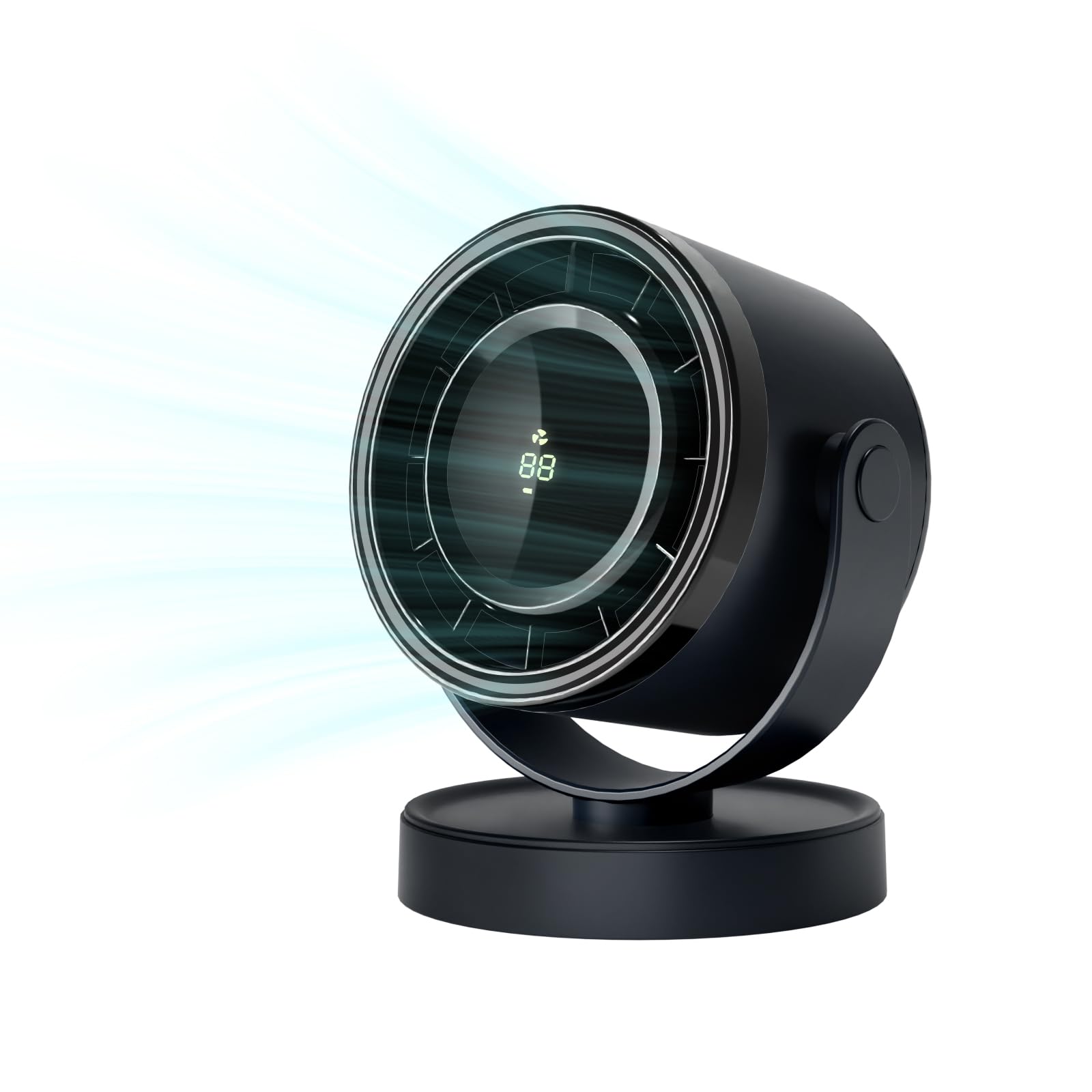 Ventilateur portable silencieux à écran digital intégré