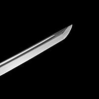 Vista 6 de Espada JIHPEN, Katana negra, espada samurái de espiga completa, afilada, hoja de acero de resorte con vaina negra - 41 pulgadas, variedad de estilos