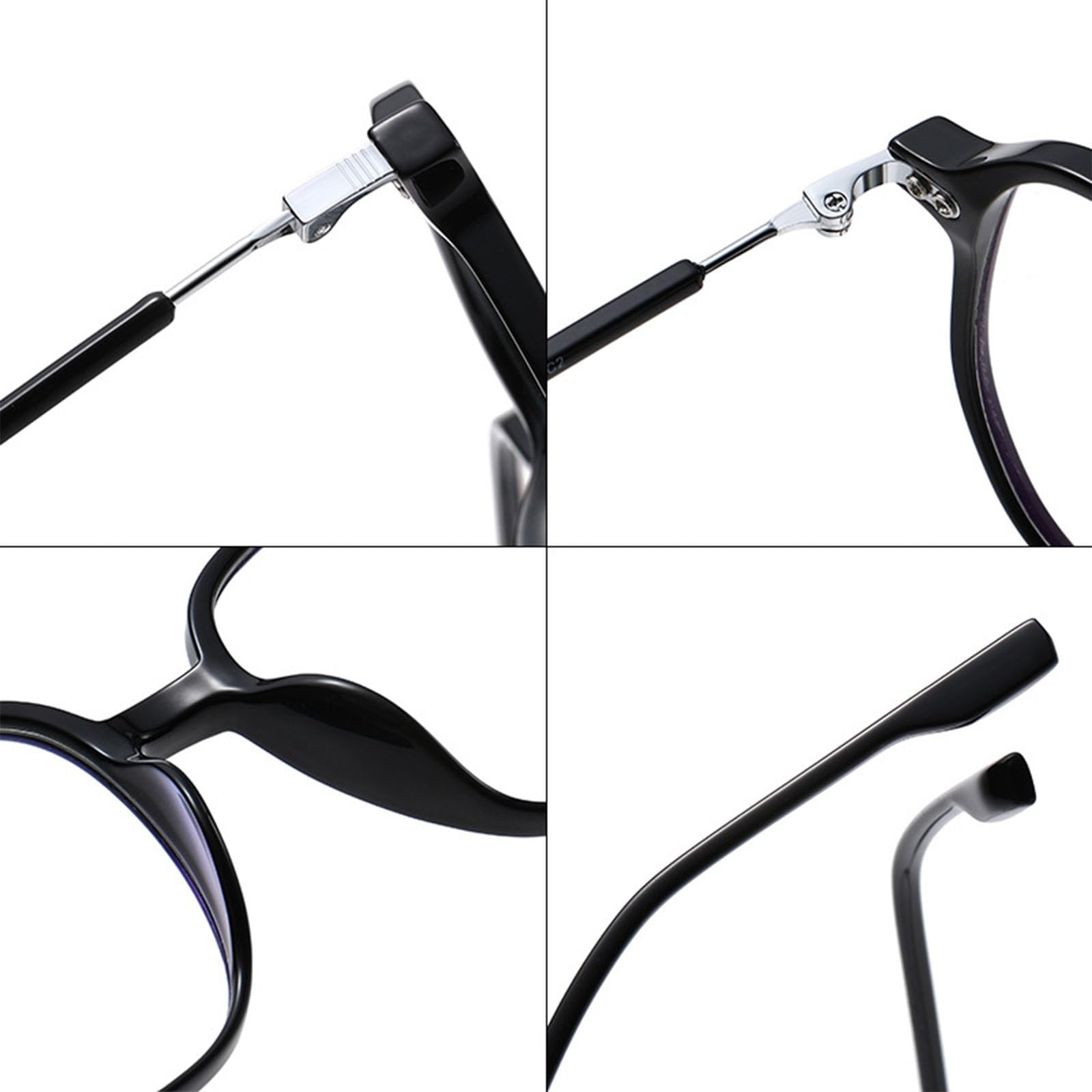 Occhiali Luce Blu per Uomo Donna Antiriflesso Anti Affaticamento Occhiali Anti Luce Blu Lenti Leggeri TR90 Trasparenti Schermi Console, PC, Computer, TV,E