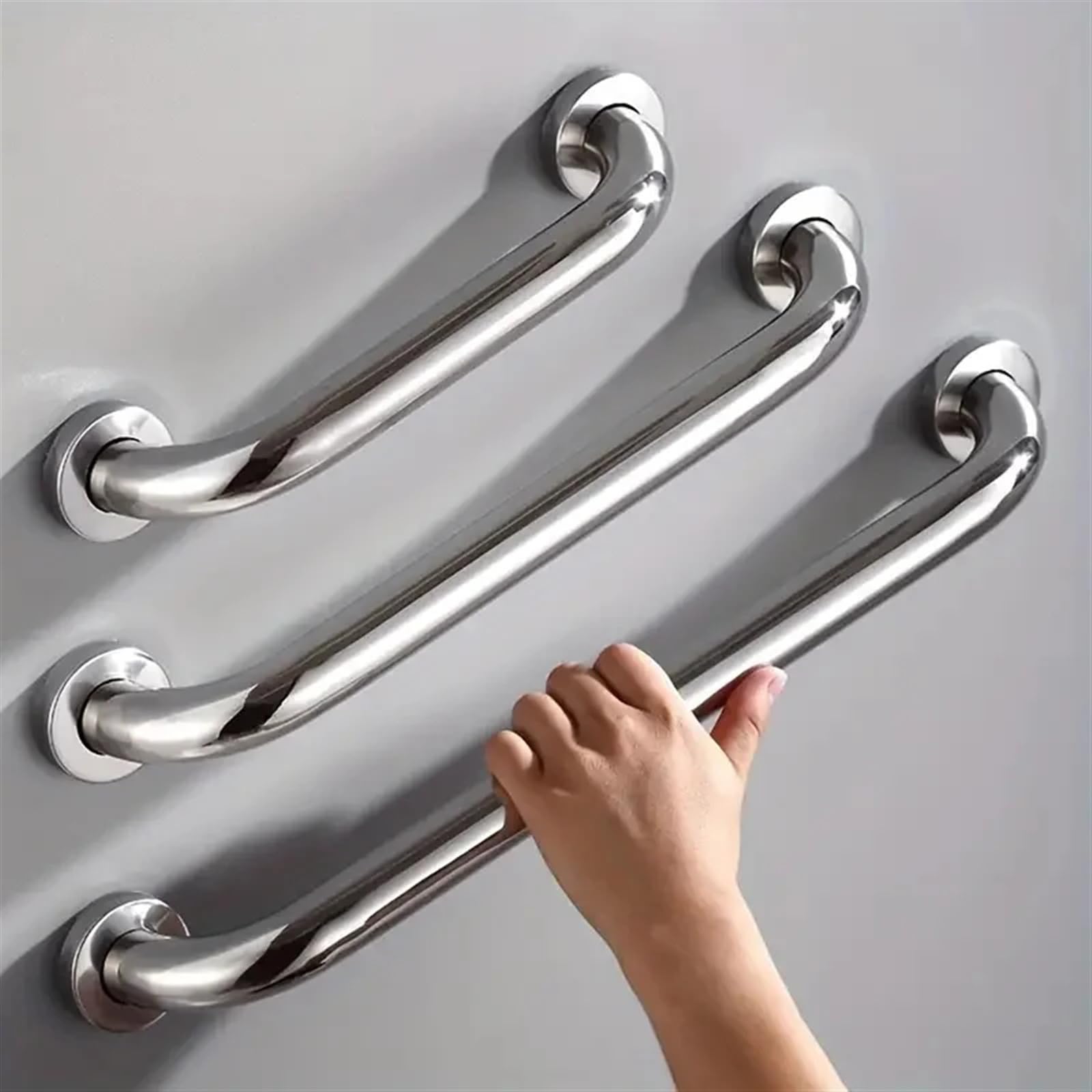 Barra de Apoyo para baño, Barras de Apoyo para Ducha, asa de Seguridad de Acero Inoxidable, Soporte de barandilla de Equilibrio Uso Apto para bañera Toile
