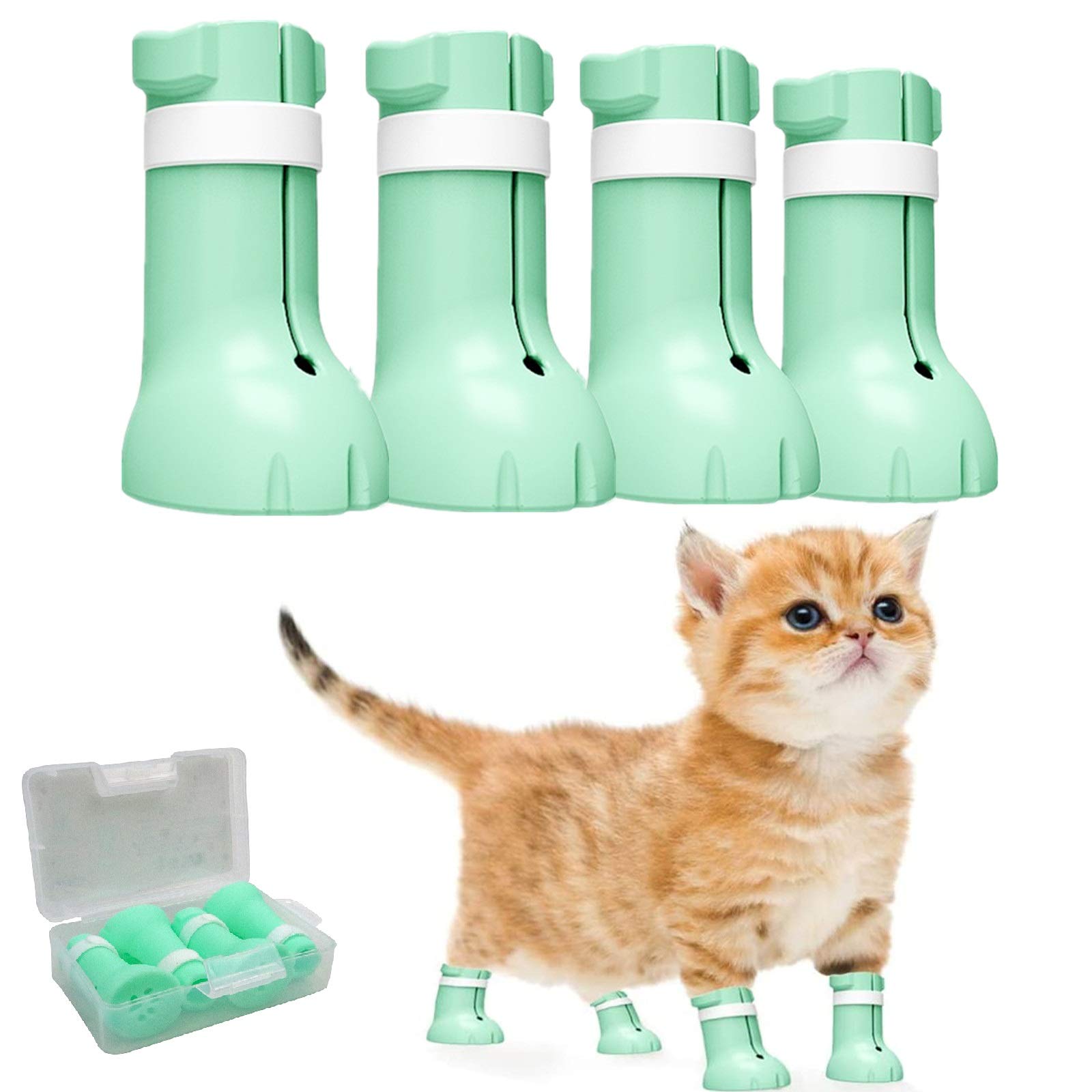 Amazon | 猫 引っかき防止 猫用爪カバー 猫用カバー 猫靴 猫手袋