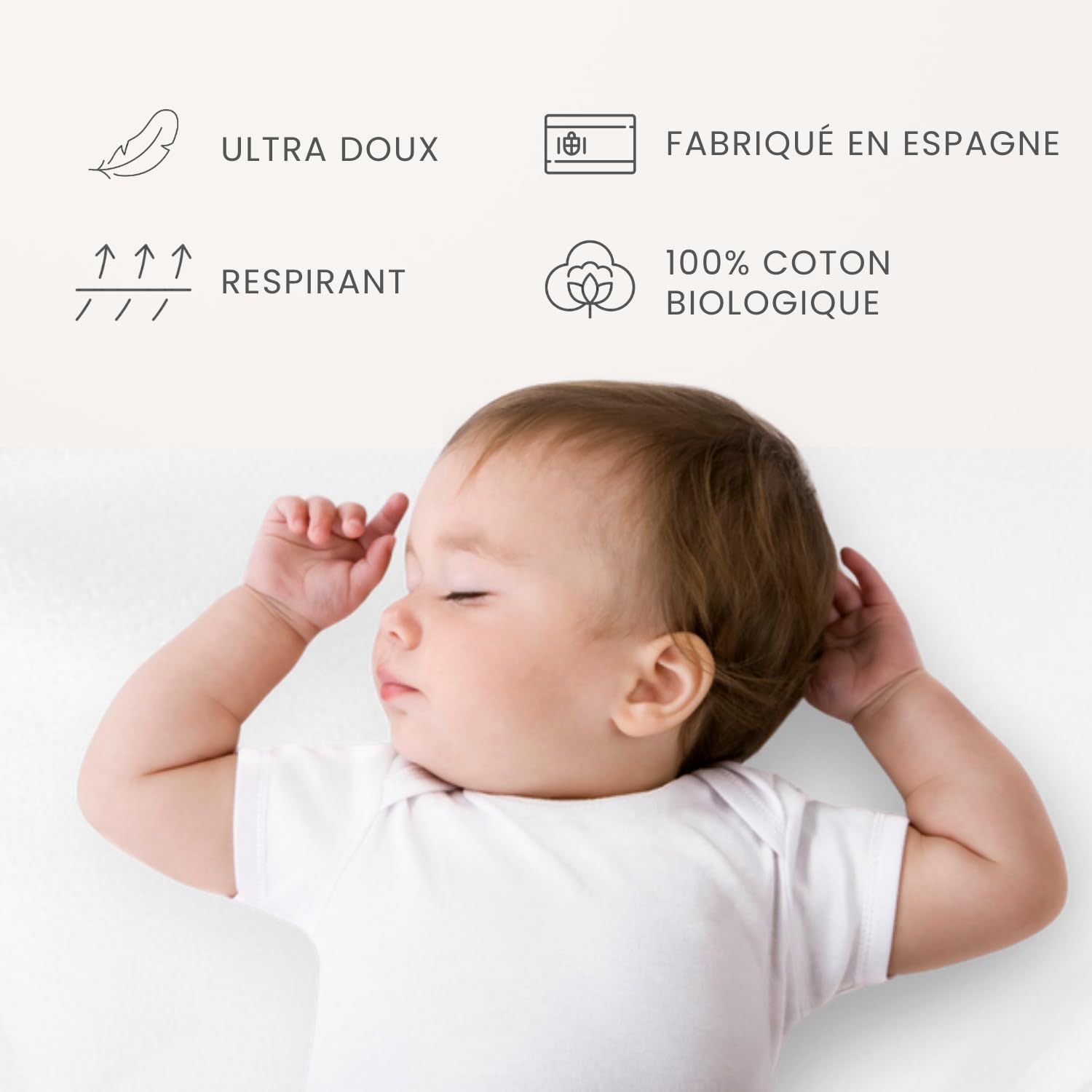 Housse de Couette 100% Coton Biologique pour Berceau d'enfant de 70 x 140 cm, réversible, prévention des Allergies, Ultra Douce, Collection Premium, Industrie espagnole (Étoile Rose)