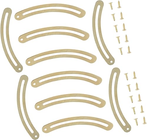 Miniatura 6 de dophee 10 bisagras de soporte de tapa, bisagras de hierro dorado para muebles del hogar, gabinete, cajas de madera, cajas de joyería, baúl, pantalla