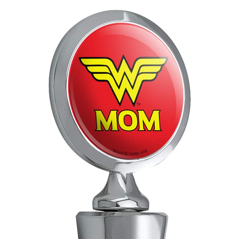 Wonder Woman Wonder Mom Logo Wine Bottle Stopper