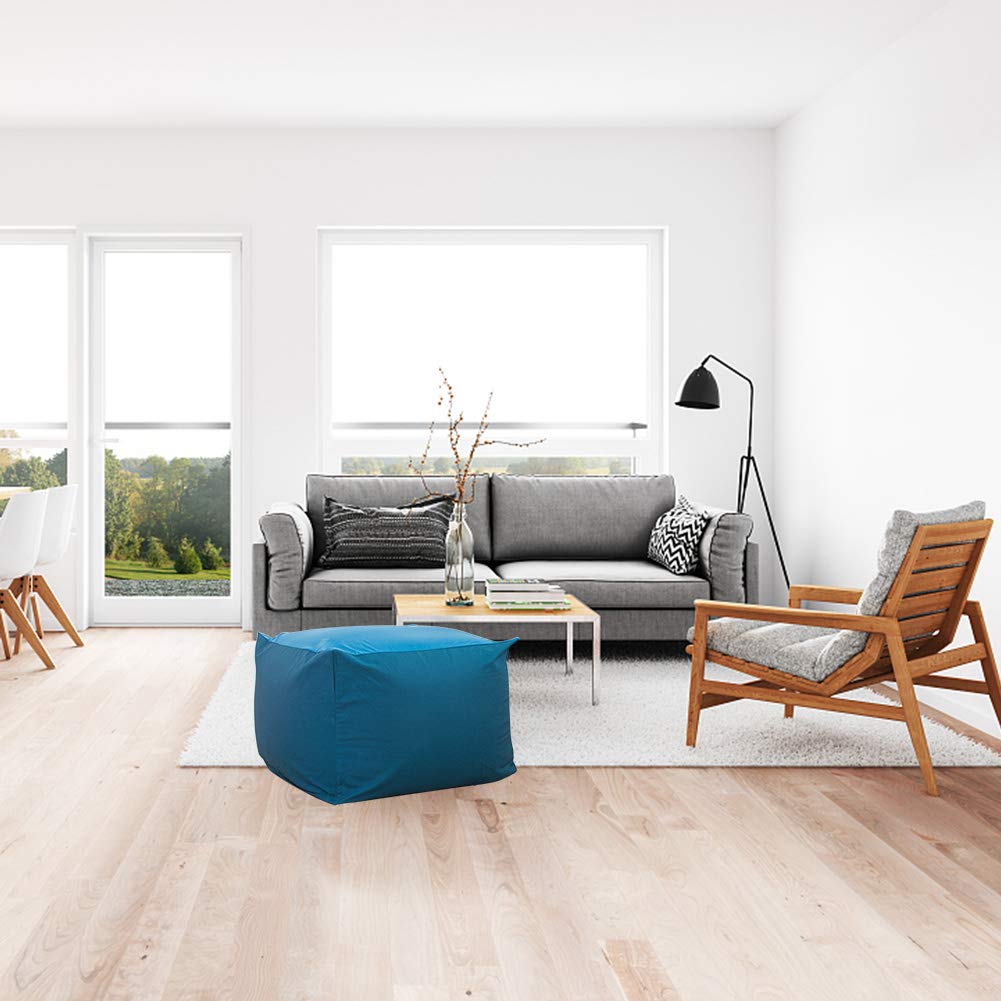 YUOKI99 Sofa Cover Pouf Seat Bed Footrest Cotton Blend Home Decor Living  Room Chair Cushion Square Bean Bag Japanese Style Without Filler Tatami