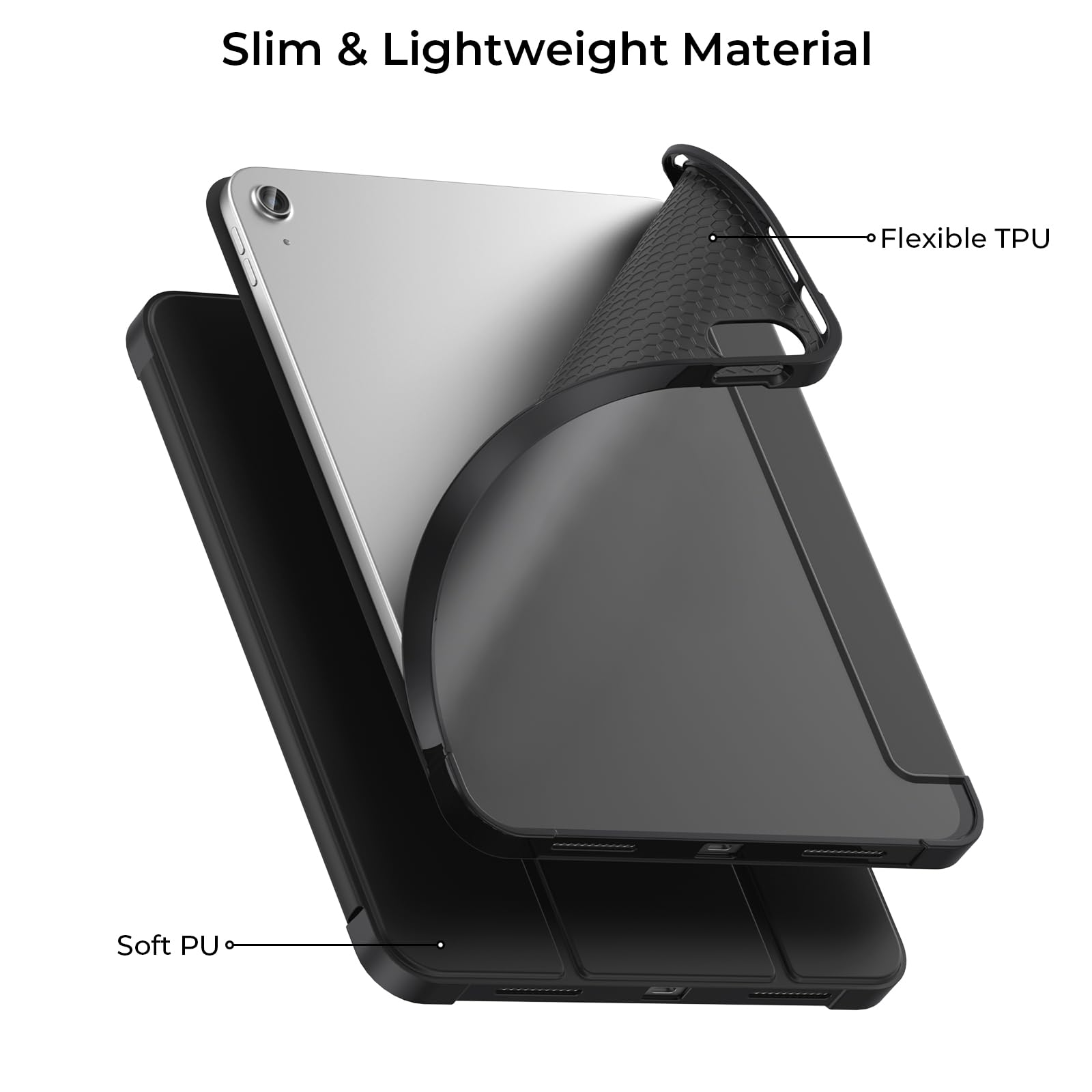 iPad 11世代/10世代 ケース iPad 三つ折り ブラック Amazon.co.jp: for iPad 11世代/10世代 ケース 対応 iPad（A16）11