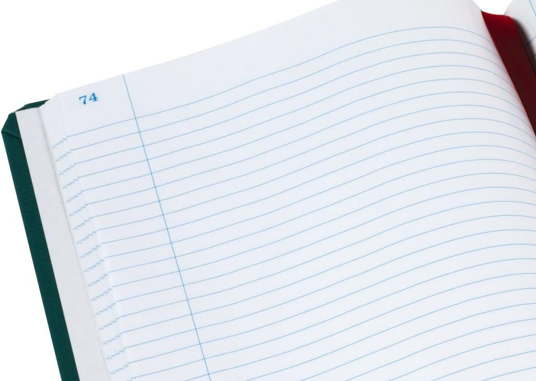 Boorum & Pease 66150R Record/Account Book, Record Rule, Blue, 150 Pages, 12 1/8 x 7 5/8 : Log Book : Office Products