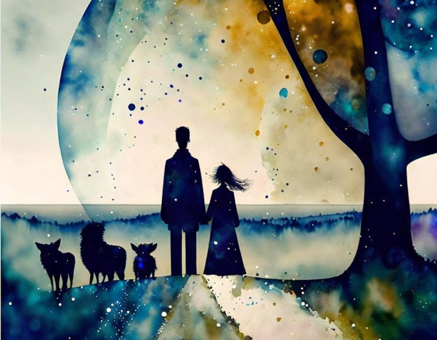 Affiches sur toile décoration murale moderne Family for Tomorrow 58 x 90 cm