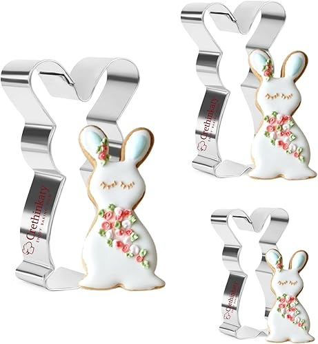 Cortadores de galletas de Pascua cortador de galletas de conejo juego de 3 acero inoxidable 128420in