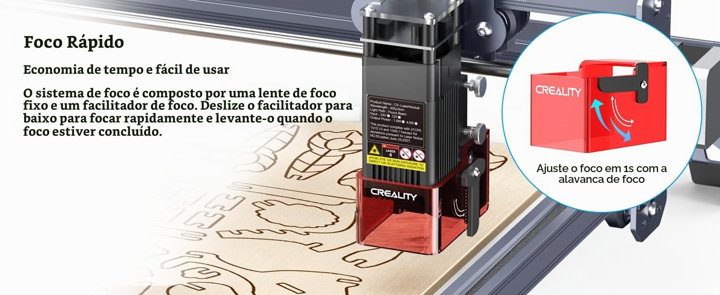 Maquina De Gravacao e Corte a Laser Creality - Cr Laser Falcon 5w