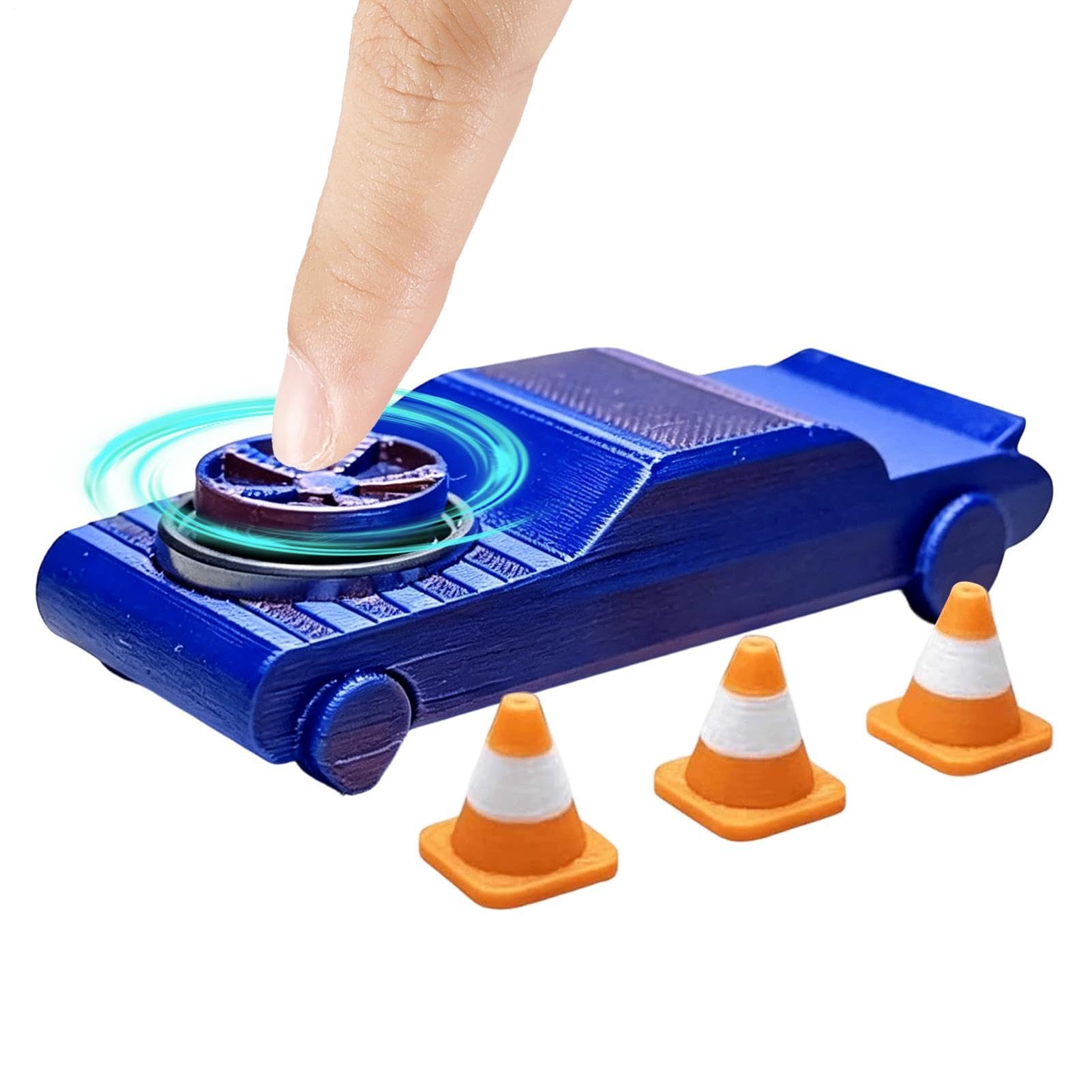 Small Car Toys, 3D Printed Drifting Fidget Toys, Relief Drift Car with Traffic Cones, for Women Men Indoor Outdoor Home Office School Classroom Study Party
