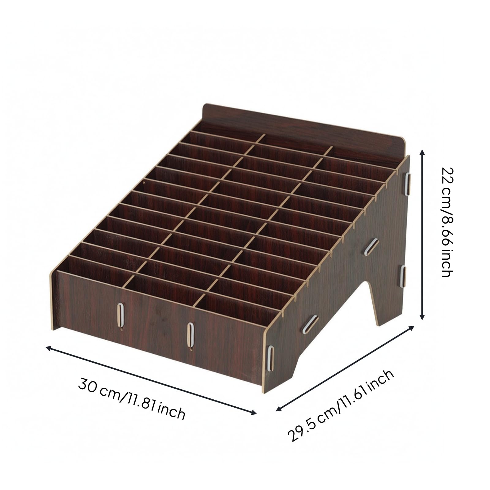 Organizzatore in Legno con Griglia,