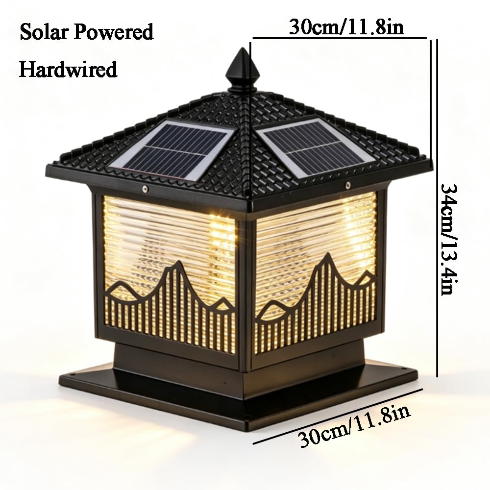 Zewnętrzny wodoodporny Retro Solar Latarnia Ze Światłem LED Dla
