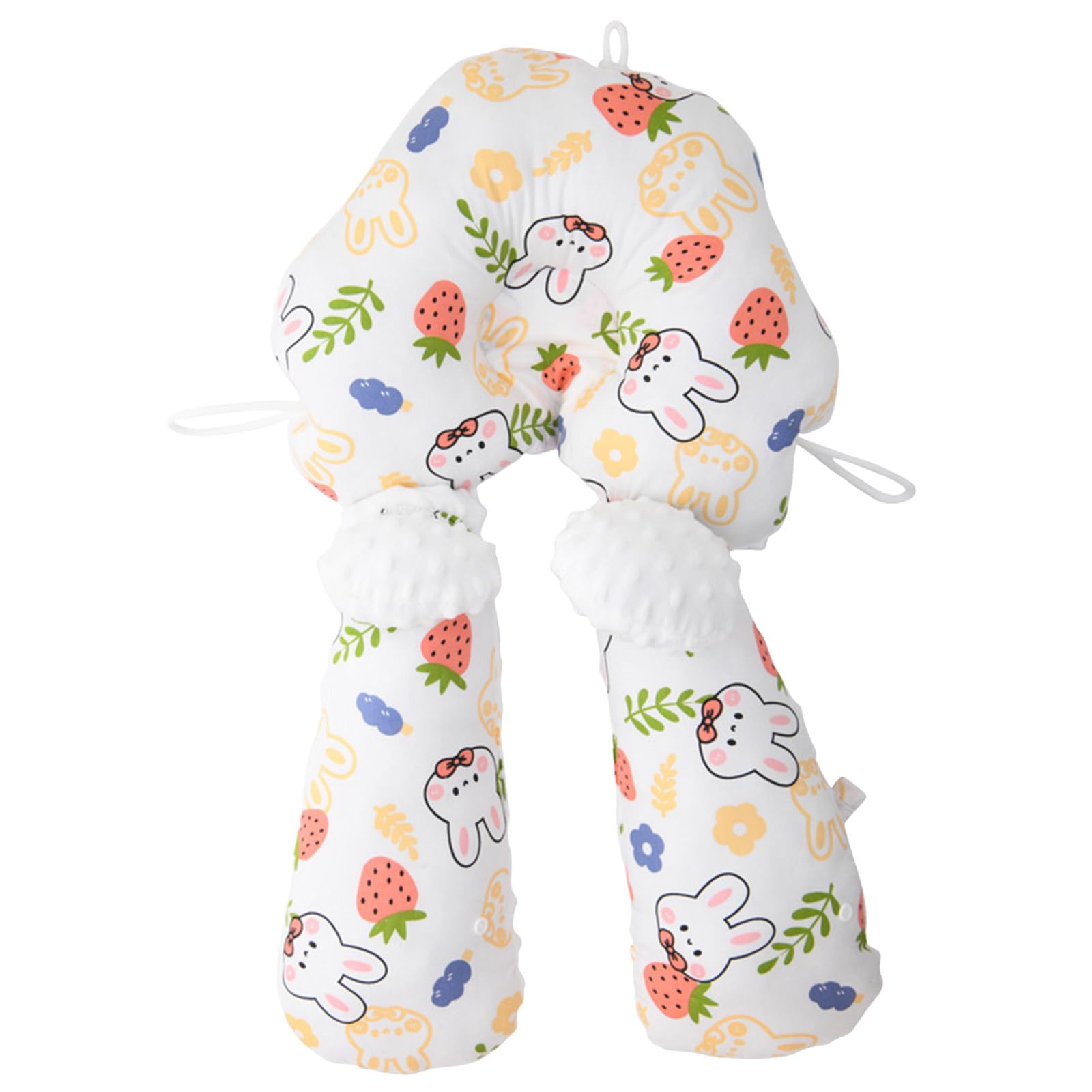 Baby Support Pillow Car Seat Belt Head Neck Support Cushion Soft H-Shaped Headrest Sleeping Pillow Adjustable Car Seat Strap Cover Pad Head Neck Relief Ergonomic Design