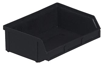 LEWISBins+ PB22-FXL ESD-Safe Part Bins, Black, 6.6" Length, 8.8" Width, 2.9" Height