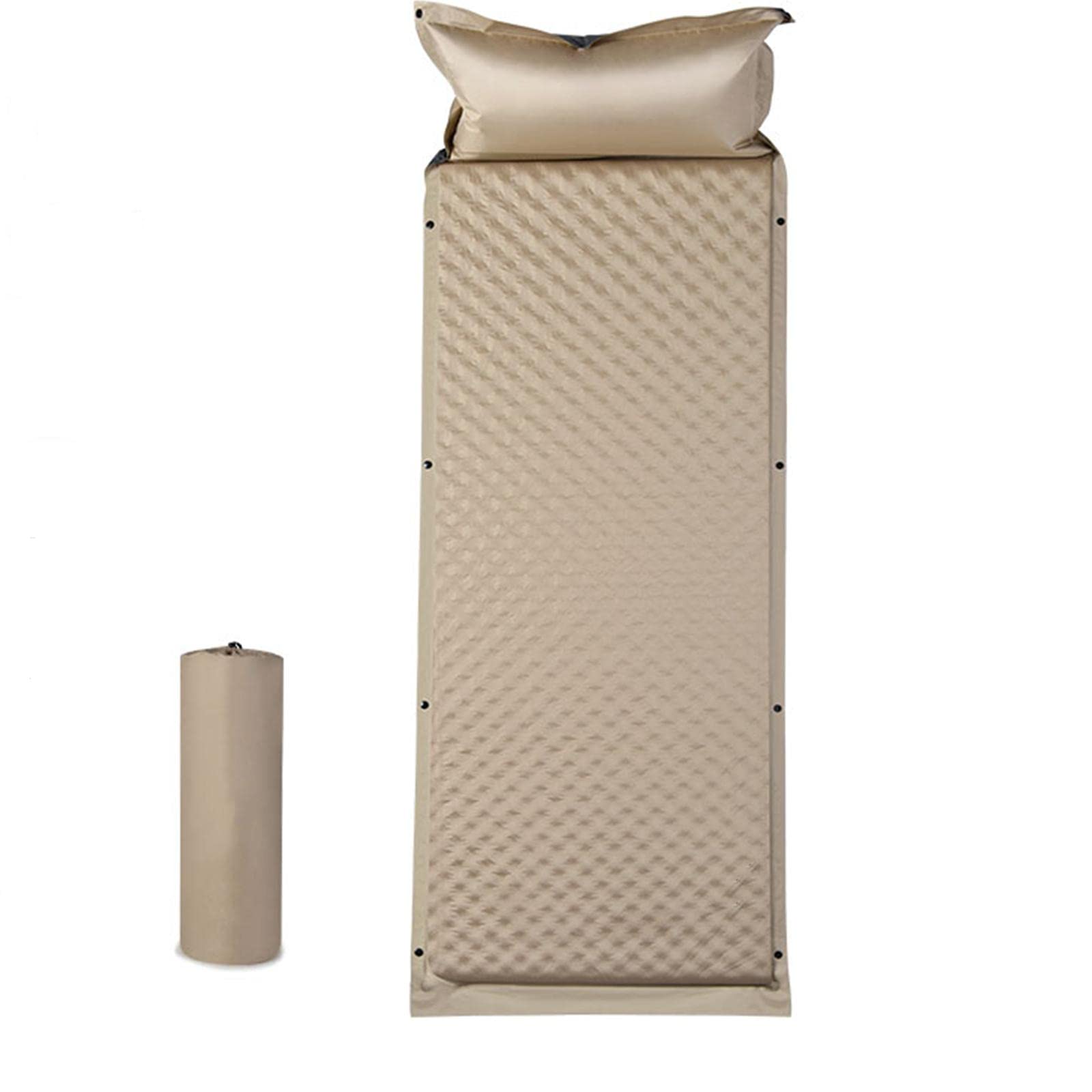 Coussin Gonflable De Camping, Coussin De Camping Auto - Chargé, Coussin De Camping en PVC à Double Couche éPaissi, Silencieux, RéSistant à L'humidité Et à L'humidité Coussin De Camping Gonflable