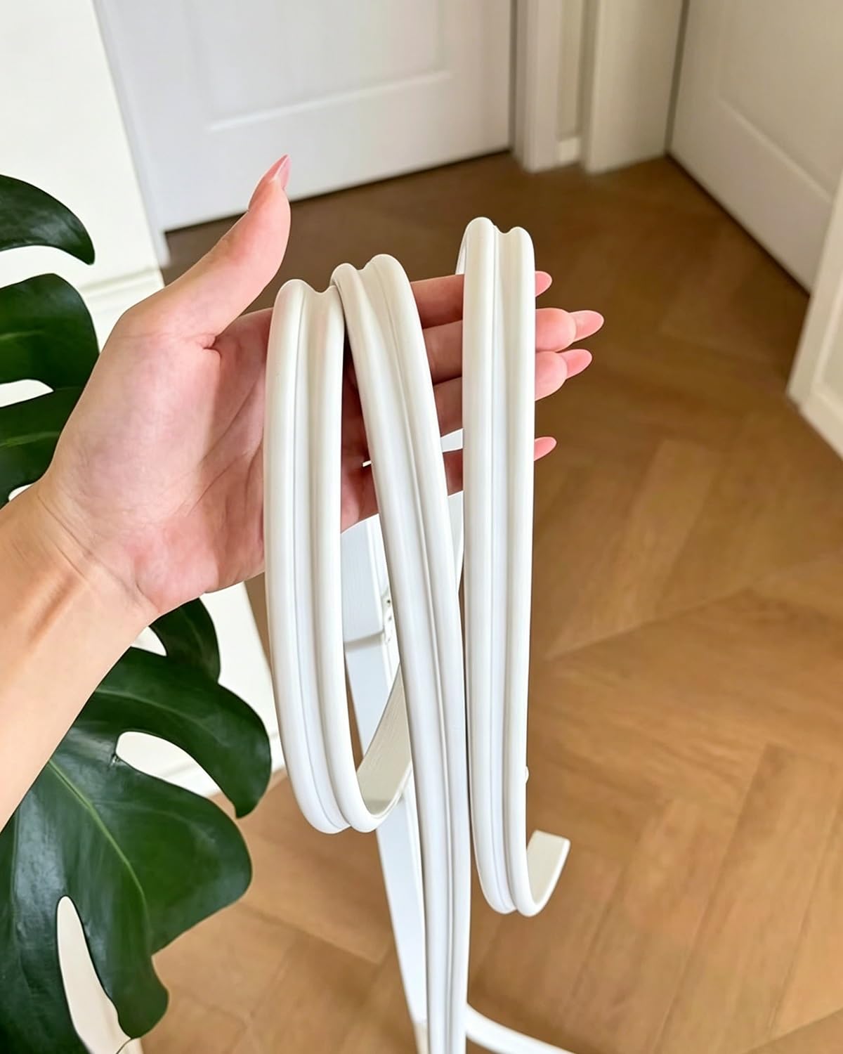 Flexible Door Molding Trim Mirror Border, Decorative Wall Accent Arch Molding Half Circle Door Frame, Paintable Curved Arch Kit for Doorways(W 1.5cm (5/8"),L 5m (16.4ft))