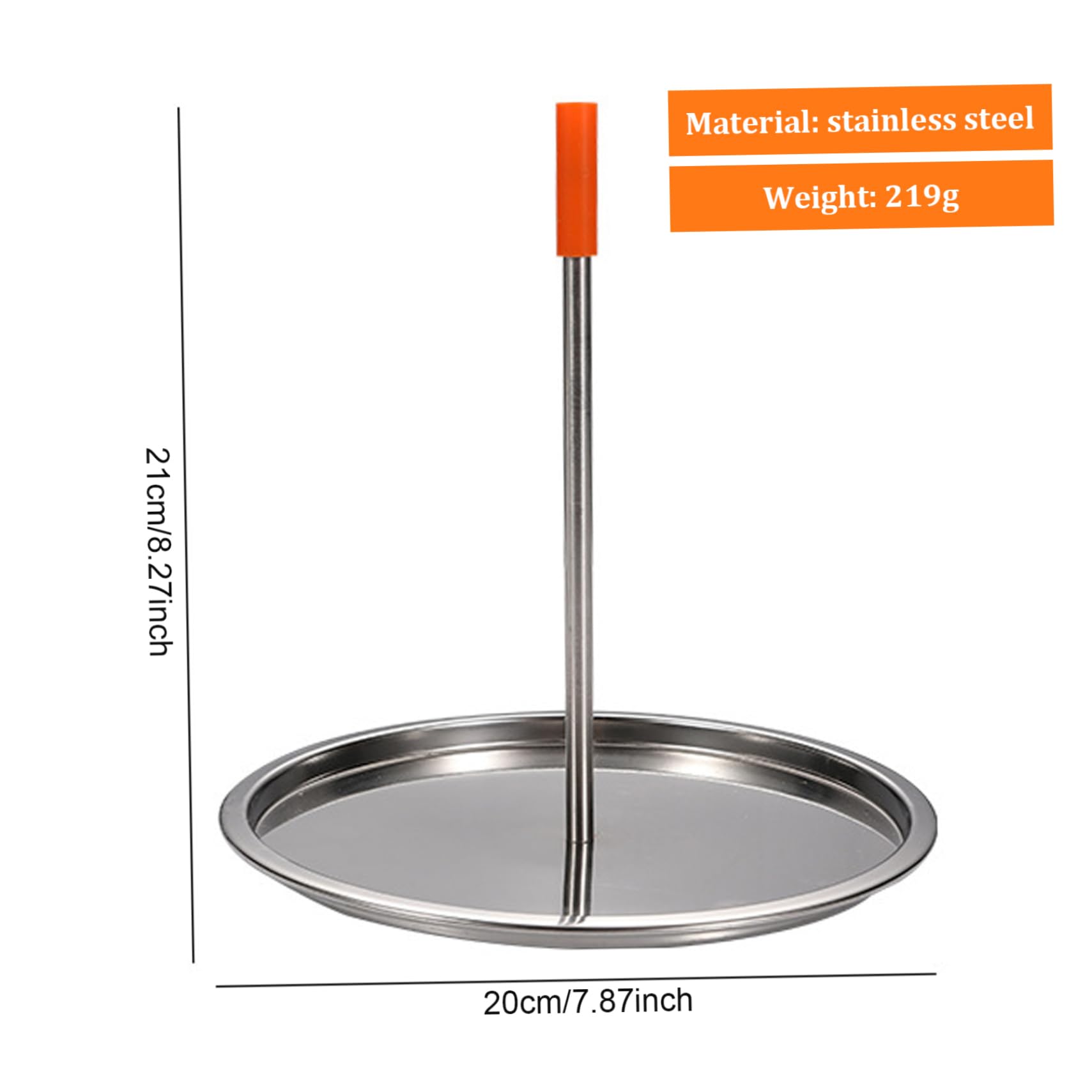 Brochetas verticales de acero inoxidable para asar a la parrilla, soporte pulido con tapa de silicona desmontable y lavable para kebab