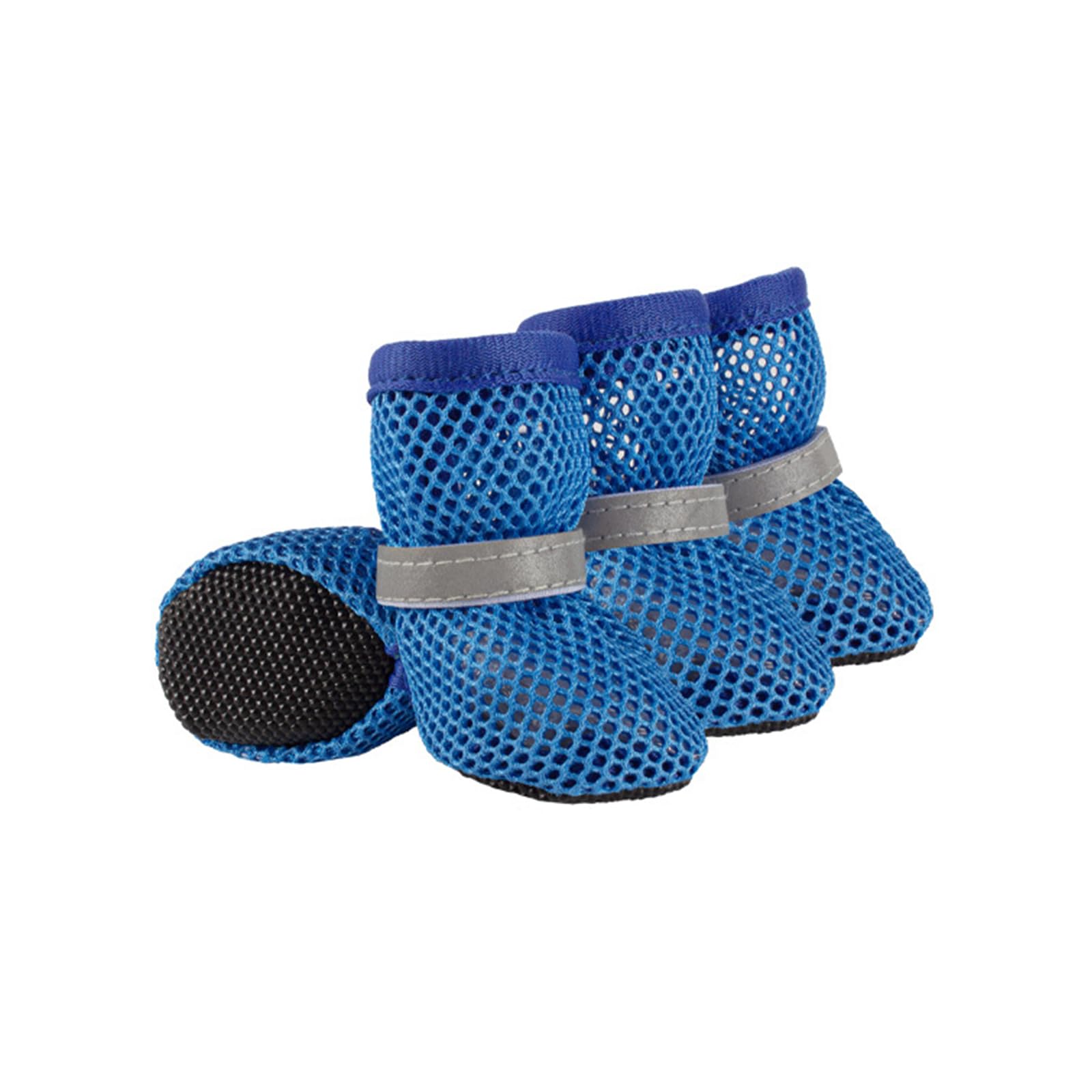 Dog Shoes Breathable Mesh Boots,Summer Breathable Dog Boots Nonslip Sole Paw Protector for Small Medium Dogs_S(Blue)