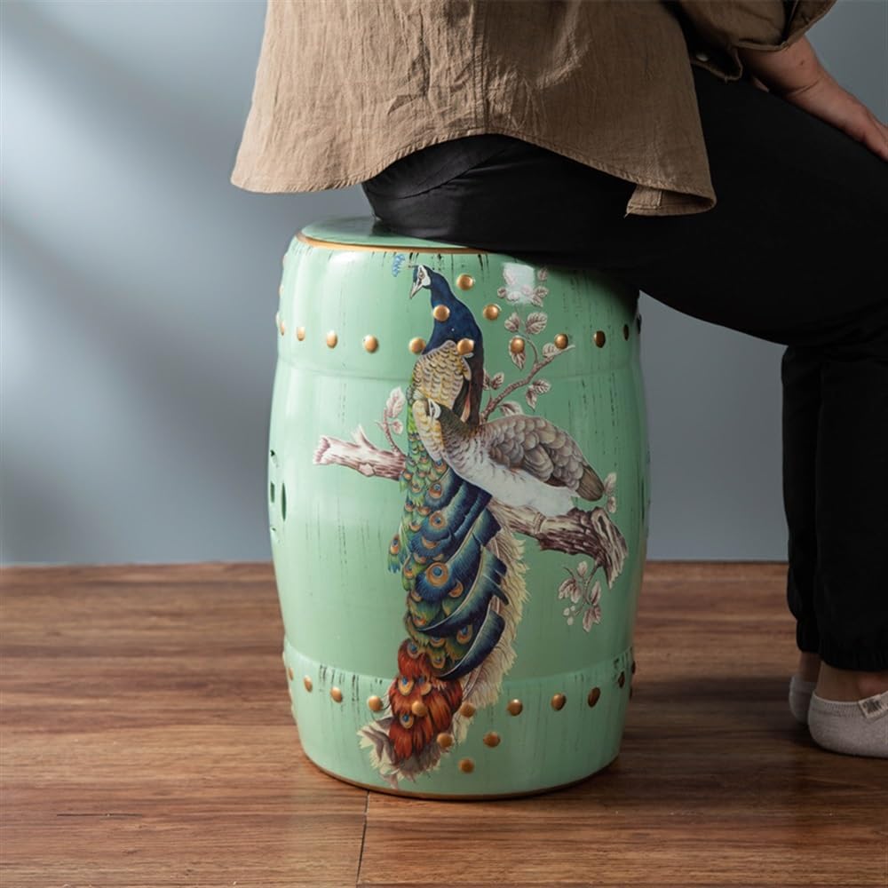Retro Ceramica Seduto Piers, Fiori e Uccelli in Ceramica Sgabelli, Soggiorno in Ceramica Aiuole, Cremagliere di fiori, Arredamento per la casa, Nuovo stile cinese di ceramica Drum sgabelli